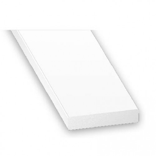 PVC Plastic Rigid Flat Bar Edging White Various Sizes eBay